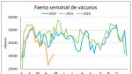 Escasez de ganado gordo tranca la faena de vacunos y en el primer cuatrimestre la actividad cae casi 20%